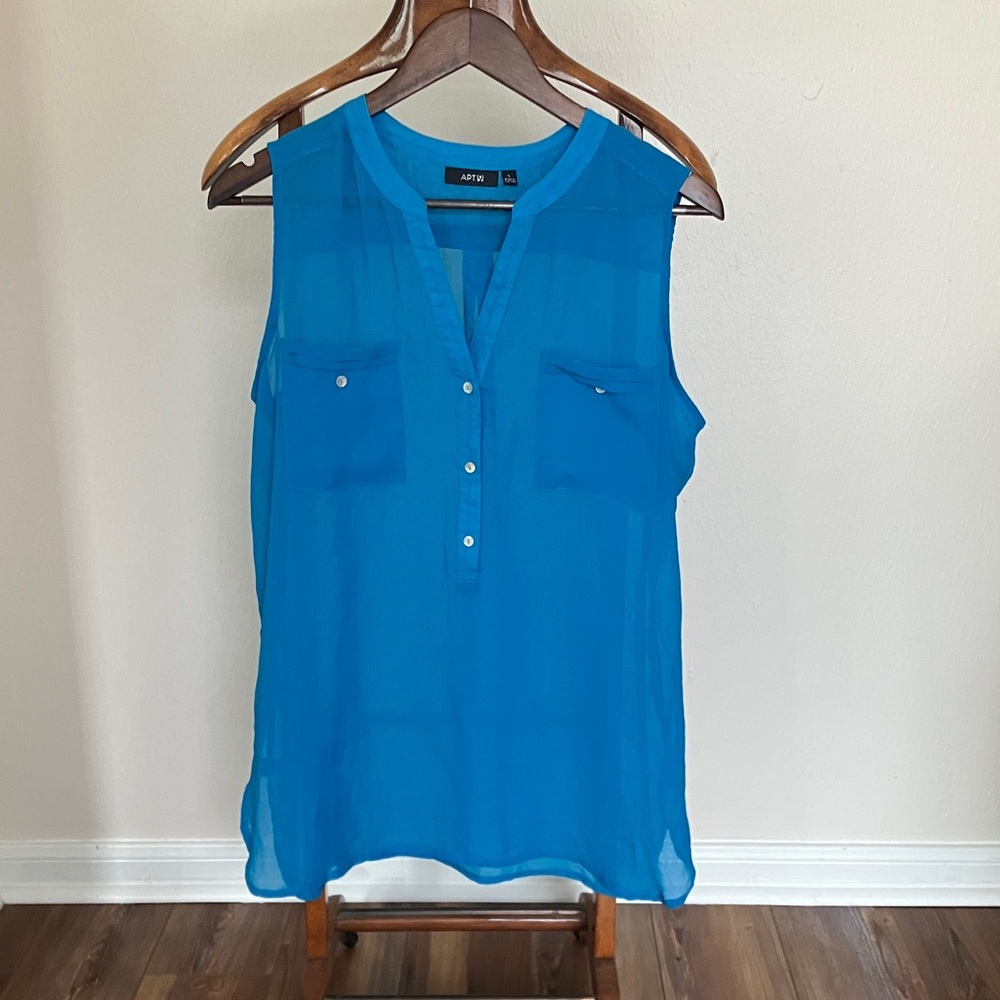 Apt. 9 Vibrant Blue Sleeveless Blouse